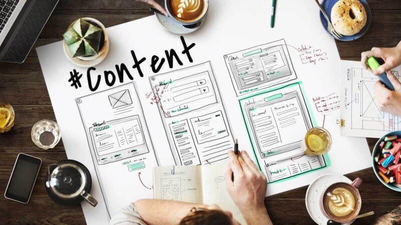 Content strategy: website on a mobile device
