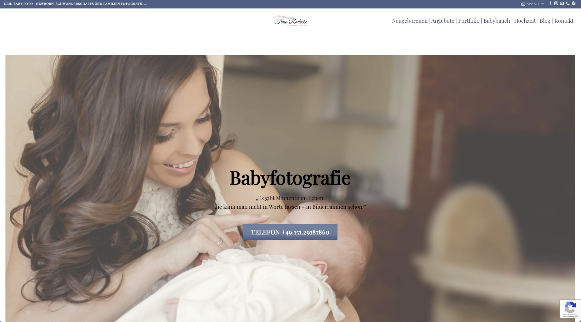 Dein Baby Foto, Website Relaunch