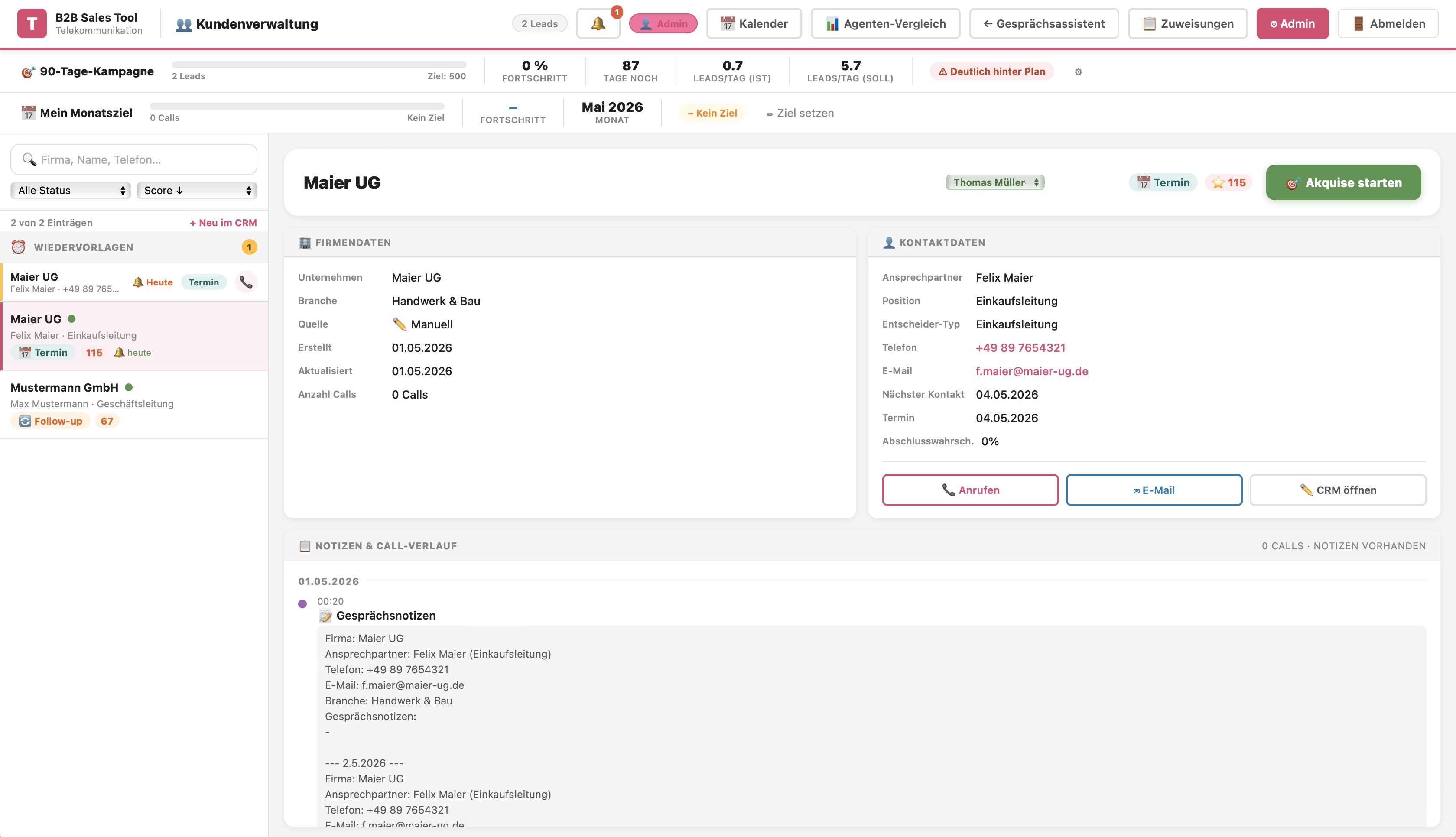 B2B Sales CMS Preview